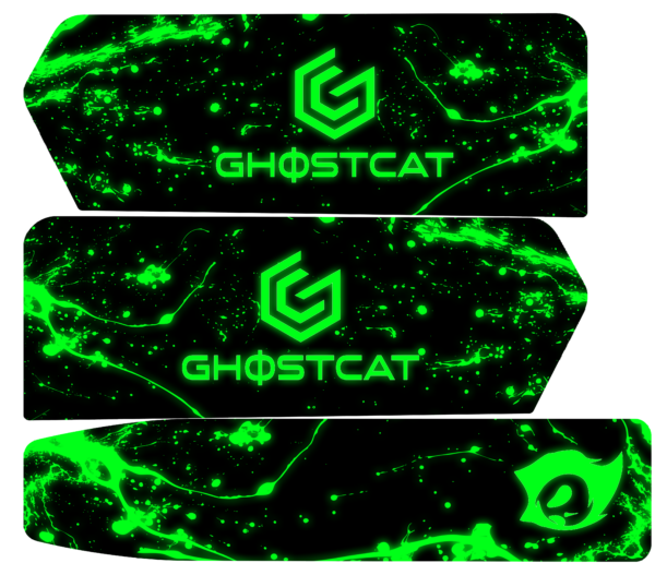 GhostCat Bikes Accessories Bundle | Battery Decals, BMX Kit – F Series, Drift Eight Metal Front Plate, Premium Tapia Seats, Rear Rack & Basket Options | For All Models GhostCat Bikes