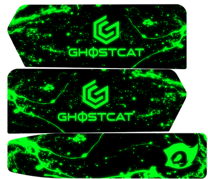 GhostCat Bikes Accessories Bundle | Battery Decals, BMX Kit – F Series, Drift Eight Metal Front Plate, Premium Tapia Seats, Rear Rack & Basket Options | For All Models GhostCat Bikes