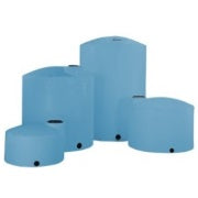 Norwesco 15500 Gallon Plastic Vertical Liquid Storage Tank in Blue