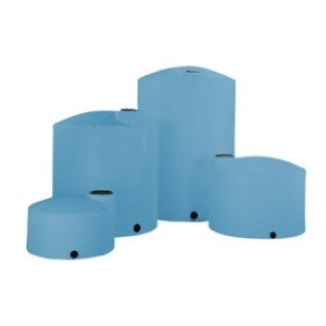 Norwesco 6502 Gallon Vertical Liquid Storage Tank in Blue | Tank Diameter 102" inches | Lid Size 16" | Polyethylene Material