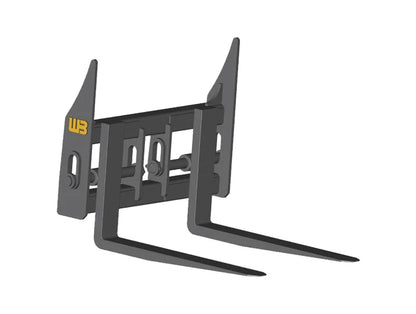 Werk Brau Oil Field Forks | 10,000 lb Capacity | 8–30+ GPM | For Wheel Loader
