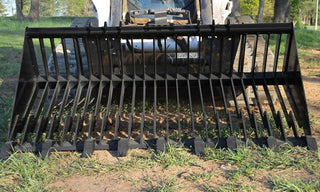 Loflin Fabrication Old Style Rock Bucket | Widths 60"-84" | For Skid Steer
