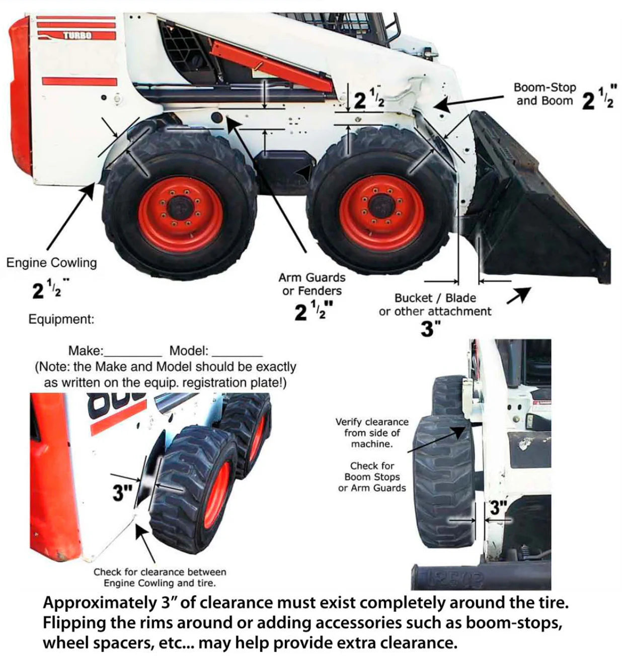 McLaren Industries Rubber OTT Over The Tire Tracks | Width Fits 10"–14" Tires | 8 To 25 GPM | For Skid Steer