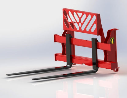 CL Fabrication EZ-Pallet Forks | Width 45"-84" inches | Horsepower 50-100+ HP | For Tractor