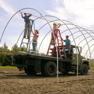 FarmTek GrowSpan 30'W Round Premium Extra Tall Tunnel Greenhouse System | 12' Height | Enhanced Crop Yield & Quality