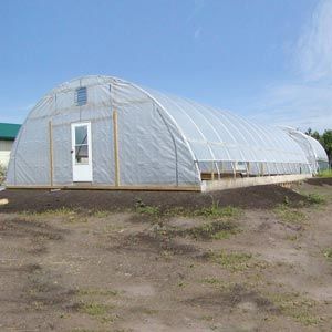 FarmTek GrowSpan 30'W Round Premium Extra Tall Tunnel Greenhouse System | 12' Height | Enhanced Crop Yield & Quality