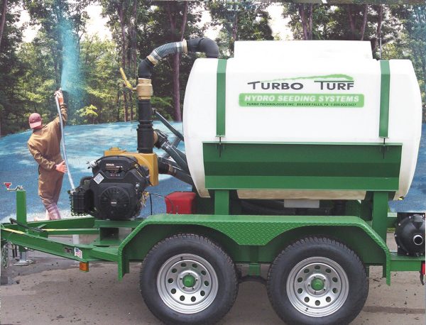 Turbo Turf HS-500 XPW  Hydro Seeder| HS-500-XPW-P w/Trailer | 500 Gallon Hydro Seeder