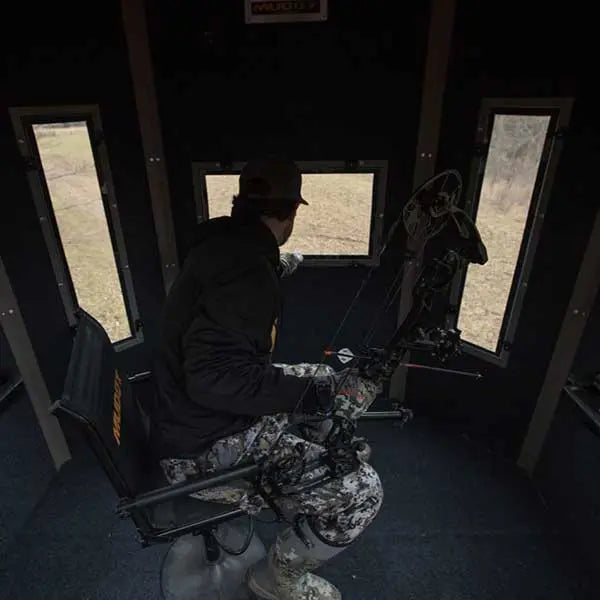 Muddy | Penthouse Steel Box Blind | MUD-BBBST7000 |6' x 7.5' | 530 lbs | Therma-Tek Insulation | For Rifle & Bow Hunters Seeking All-Season Concealment