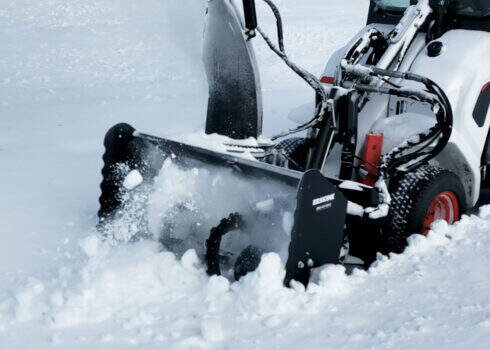 Erskine Mini Hydraulic Snowblower SB300 Series | Cut of Width 48”, 55” & 61” | 11-22 GPM Hydraulic Flow | For Mini Skid Steer