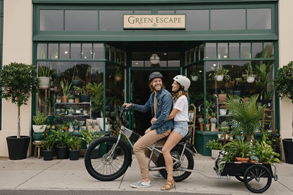 JackRabbit | Micro Electric Bike | Model MG Doble | Lightweight 2-Up Electric Micro Hauler | 20” & 24” Street Tires | 749W Cargo Motor | 48+ Mile Range | For Urban, Travel & Everyday Missions