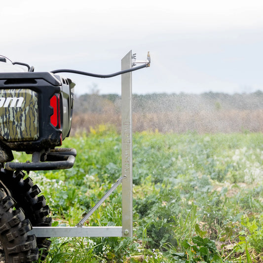 Plot Blaster Boomless Sprayer | 22’ Spray Radius | Volt 12V | Fits Any 2” Hitch Receiver | For ATVs, UTVs, Golf Carts, Trucks