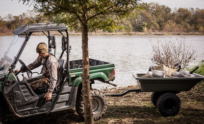 Swisher Heavy-Duty ATV Poly Cart | Model 12007 | Cart Capacity 16 Cubic Ft | Horsepower 15-20 HP | For ATVs/UTVs