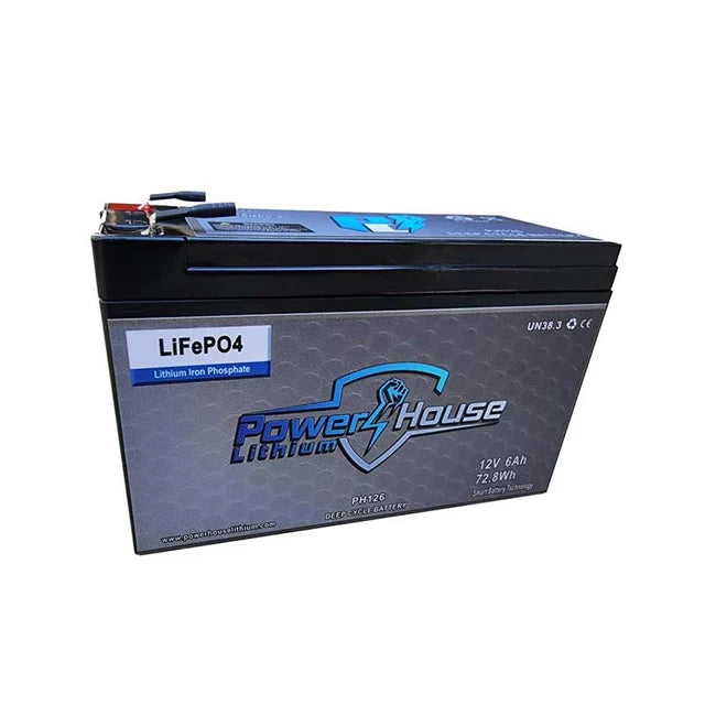 PowerHouse Lithium 12V 6Ah Deep Cycle Battery | Model PH126 | For VEX