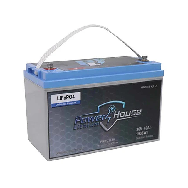 PowerHouse Lithium 36V 40Ah Deep Cycle Battery | Model PH3640 | 1536Wh | Trolling Motor