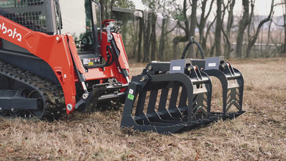 Titan Attachments Root Grapple Bucket | Grade 50 Standard Series | Overall Width 60" & 72" | Hydraulic Flow 11-20 GPM | For Skid Steer