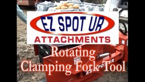 Ez Spot UR Attachment Clamping Fork Tool | Model EZ-1015 | Fork Lengths 42", 48" & 60" | Opening 52" | 20–30 GPM | 3–5 Tons | For Skid Steer, Compact Track Loaders, Wheel Loaders, Excavators, Mini Excavators, Telehandlers & Backhoes
