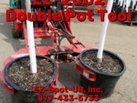 EZ Spot UR Attachment Double Pot Tool | Model EZ-2002 | Jaw Opening 24.5" | 20–30 GPM | For Skid Steer & Forklift