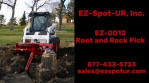 Ez Spot UR Attachment Rock and Root Pick | Model EZ-0012 | Length 48" | 20–30 GPM | 3–5 Ton | For Skid Steer, Compact Track Loaders, Wheel Loaders, Excavators, Mini Excavators, Telehandlers & Backhoes