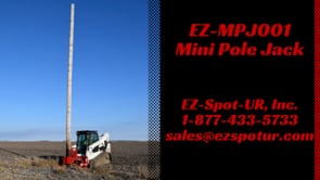 Ez Spot UR Attachment Mini Pole Jack | EZ-MPJ001 | 20–30 GPM | 3–5 Tons | For Skid Steer, Compact Track Loaders, Wheel Loaders, Excavators, Mini Excavators, Telehandlers & Backhoes