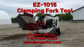 Ez Spot UR Attachment Clamping Fork Tool | Model EZ-1015 | Fork Lengths 42", 48" & 60" | Opening 52" | 20–30 GPM | 3–5 Tons | For Skid Steer, Compact Track Loaders, Wheel Loaders, Excavators, Mini Excavators, Telehandlers & Backhoes