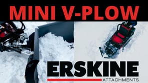 Erskine Mini V-Plow | Width 48" & 60" | 10–20 GPM | For Mini Skid Steers