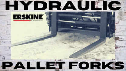 Erskine Hydraulic Pallet Forks | Fork Size 48” & 60” | 10–20 GPM | For Skid Steer