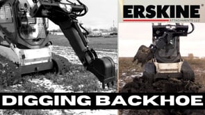 Erskine Digging Backhoe | Model DB240 | Depth 6' | 10–20 GPM | For Skid Steer