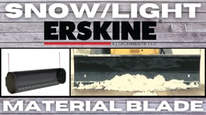Erskine Snow/Light Material Blade | Models 72”-108” | Dual Cylinder Angling | 10–20 GPM | For Skid Steer