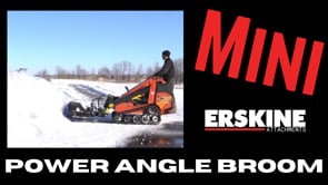 Erskine Mini Power Angle Broom | Width 48" To 60" | 7–17 GPM | For Mini Skid Steers & Compact Loaders