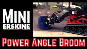 Erskine Mini Power Angle Broom | Width 48" To 60" | 7–17 GPM | For Mini Skid Steers & Compact Loaders