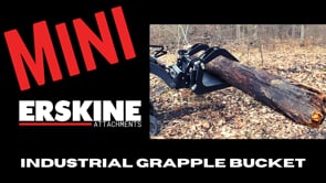 Erskine Mini Industrial Grapple Bucket | Width 49.75" | 10–20 GPM | For Mini Skid Steers & Compact Loaders