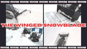 Erskine Winged Snowblade | Model 108" | Width 160" | 15–25 GPM | 25–40 HP | For Skid Steers & Tractors