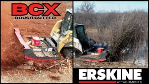 Erskine BCX Open Front Brush Cutter | Model 74” & 80” | 10” Cutting Capacity | 15–41 GPM | For Skid Steer