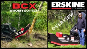 Erskine BCX Open Front Brush Cutter | Model 74” & 80” | 10” Cutting Capacity | 15–41 GPM | For Skid Steer