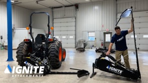 Ignite Attachments 3-Point Sickle Bar Mower | Cutting Width 60" | Horsepower 20 HP | For Tractors