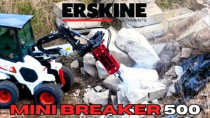 Erskine Mini Hydraulic Breaker | Model 500 | 2.1" Tool Diameter | 7–13 GPM | 5–12 Ton | For Mini Excavators