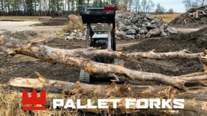 Erskine Pallet Forks | Model Walk Thru & Solid Back | Fork Length 42”–60” | Load Rating 3,700–5,500 lb | 8 To 30+ GPM | For Skid Steer