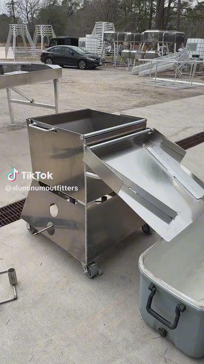 Aluminum Outfitters Sack Cooker | Model Sack 1 To 3 | Width 24" To 36" | Length 30" To 84" | High-Capacity Boiling System | For Backyard, Catering & Outdoor Events