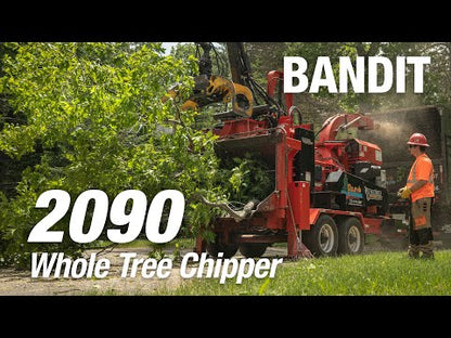 2025 Bandit Drum Style Whole Tree Chipper | Model 2090- Towable | Width 102" inches | Standard Hydraulic Swivel Discharge