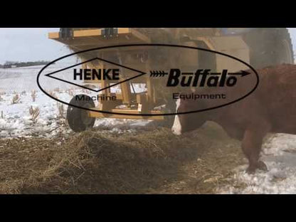 Henke Buffalo Round Bale Feeder | Model 7700 | Fast Bale Processing | 80–100 HP | For Tractors