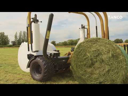 Tanco Round Bale Wrapper | Model D66-1400-V | Width 105" | 30-60 GPM | 40-60 HP | For Skid Steers, Tractors & Loaders