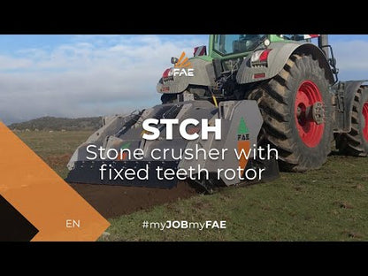 FAE | STCH Stone Crusher | Models 200 To 250 | Widths 82" To 100" | Fixed-Tooth Rotor | Crushed Rock Depth 10" | Horsepower 280 To 400 HP | For Tractors