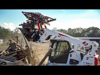 McLaren Industries Demolition & Recycling Yard Grapple Bucket | Model 60X110X76 & 60X110X84 | Width 76" To 84" | 15 To 25 GPM | For Skid Steer