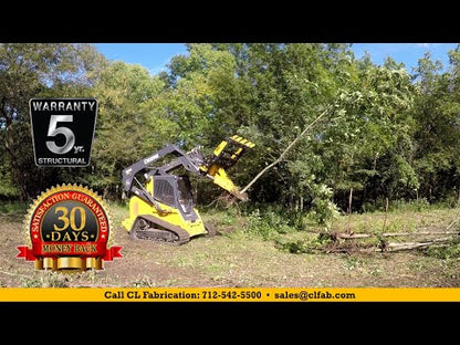 CL Fabrication Grapple For Trees, Brush & Roots | Model EZ | Width 72"-90" inches | Oil Flow Range 15-25 GPM | For Skid Steer