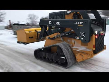 CL Fabrication EZ Snow Pusher w\Floating Mount | Width 72"-120" inches | For Skid Steer