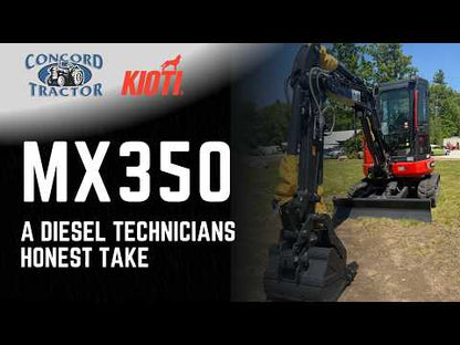 KIOTI Mini Excavator | Model MX350A | 5.7" Width | 26.2 GPM | 3.5 Ton | For Construction