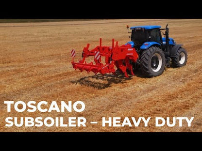 TOSCANO | Heavy Duty Subsoiler | Model 2500/5, 3000/7, 3500/7, 4000/9 & 5000/11 | Work Width 8.2 To 16.4 Feet | HorsePower 170-390 HP | For Tractor