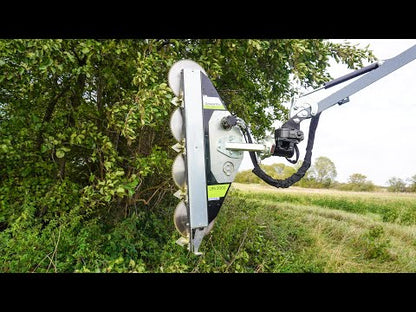 GreenTec Limb Trimmer Tractor Loader Mount | Model Puma 2303 With Quadsaw LRS 1402 | Working Width 4' 7" Ft | Horsepower 75-90 HP | For Tractors