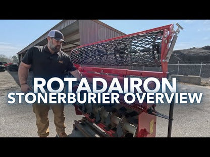 Rotadairon STH Series Stone Buriers | Model STH-36 & STH-42 | Working Width 38" & 43" | Hydraulic Flow Range 30-55 GPM | For Mini Skid Steers