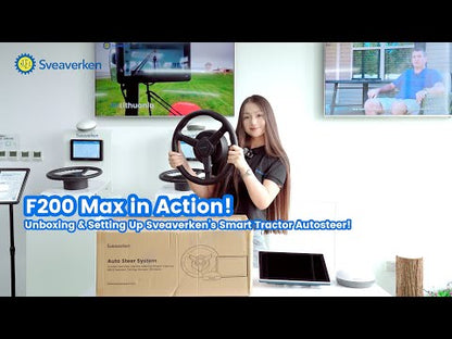 Sveaverken | F200 Max Auto Steer System | 12.1" Display | Electric Power Steering | Precision Accuracy 2.5 cm | Precision Steering | Horsepower 120 To 500 HP | For Tractor